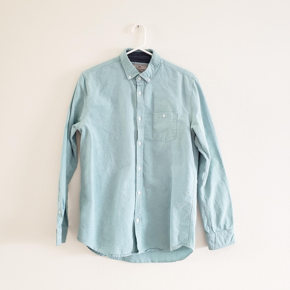 Blue Long-sleeve Button-down Shirt - Picture 1 of 3